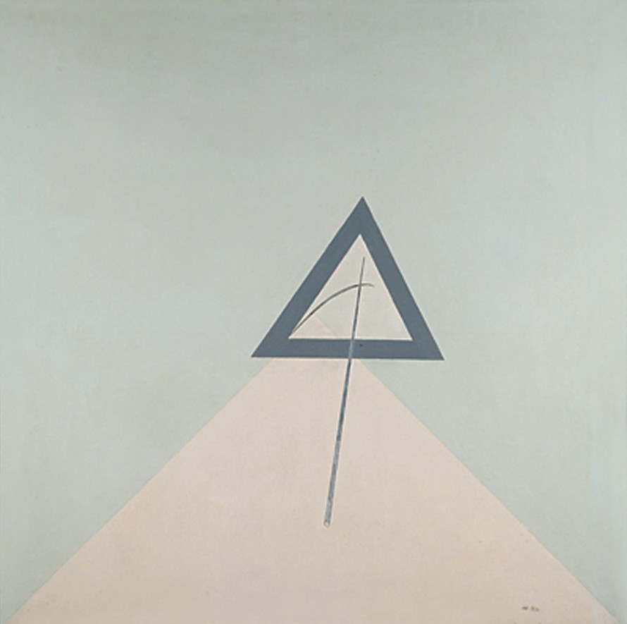 Штейнберг Э.А. Картина. Композиция треугольники. 1976