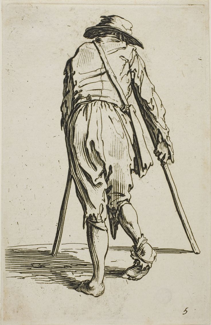 Жак Калло. Нищий [1622]