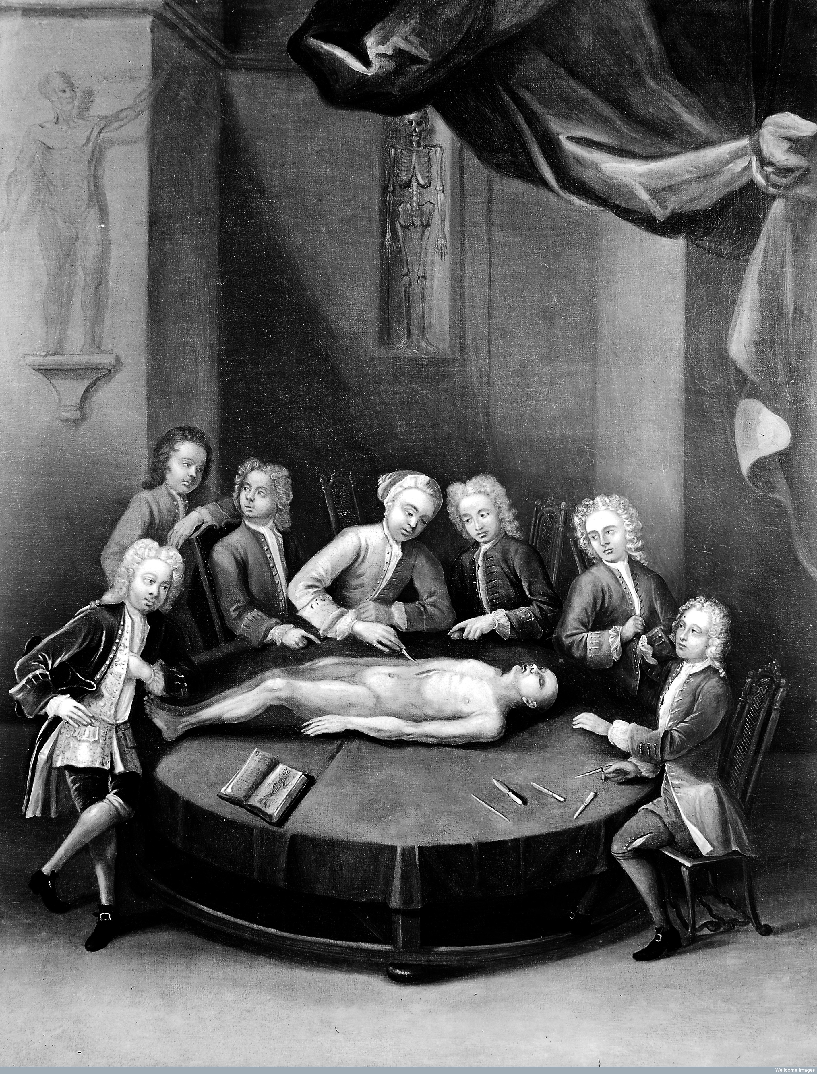 Чарльз Филлипс[?]. Уильям Чезельден дает анатомическую демонстрацию [ок. 1730/1740]