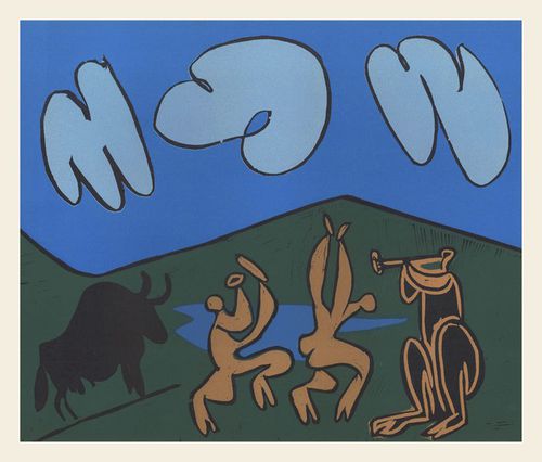 П. Пикассо. Вакханалия и черный бык. 1962
